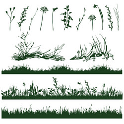 Nature grass background Royalty Free Vector Image