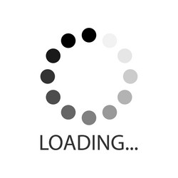 Loading weekend bar icon in flat style progress Vector Image
