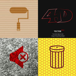 set of abstract backgrounds with different web Vector Image