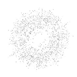 Digital burst pattern with multiple dots vector