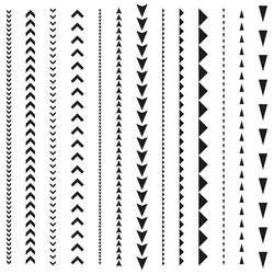 arrow pattern design repetitive triangular shapes vector image