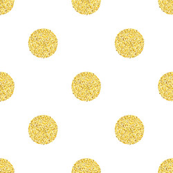 Silver glitter polka dot texture seamless pattern Vector Image