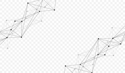 connecting dots and lines abstract geometric vector image