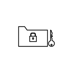 hacker password icon on white background can vector image