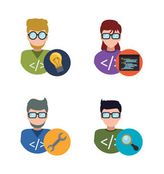 Developer web responsive design vector
