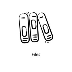 files outline icon design project ma vector image