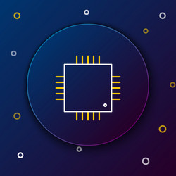 line computer processor with microcircuits cpu vector