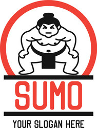 Sumo logo with text space for your slogan Vector Image