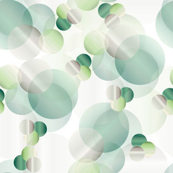 Seamless pattern with abstract green circles vector