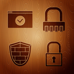 Set lock secure your site with https ssl vector