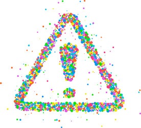 Abstract risk warning symbol danger concept Vector Image