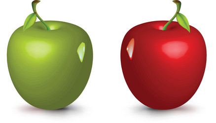 Gradient Apple Mesh vector