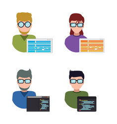 developer web responsive design vector image