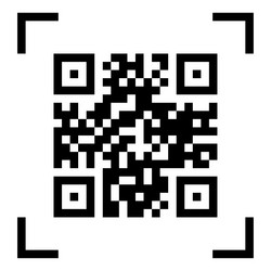 Qr code in abstract style smartphone scan vector