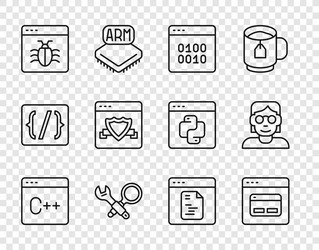set line software search engine binary code vector