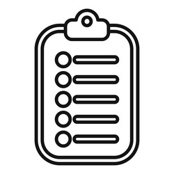 clipboard showing checklist for test with check vector image