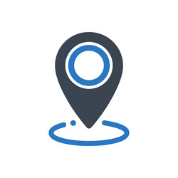 map pointer icon vector image