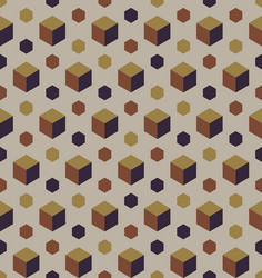 abstract background 3d cube hexagon seamless vector