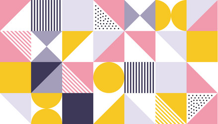 Geometric pattern abstract color design vector