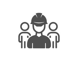 engineering team icon engineer or architect group vector image
