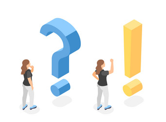 problem and solution woman thinking about solving vector image