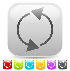 arrow element for circulation loop restart vector image
