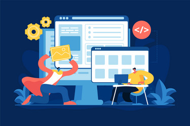 Front End Development Toolkit vector image