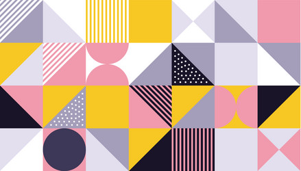 Geometric pattern abstract color design vector