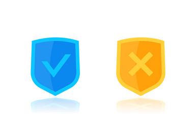 Check Marks and Shields - Positive Confirmation vector