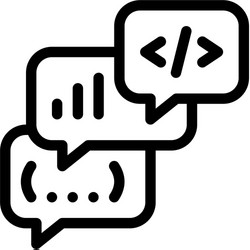 Coding Programmer Icon - Technology vector image