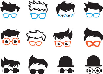 Nerd & Geek Collection - Icons Set vector image