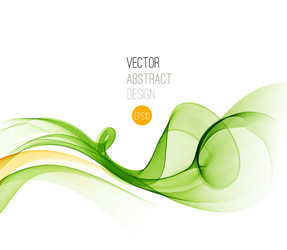 smooth wave stream line abstract header layout vector image