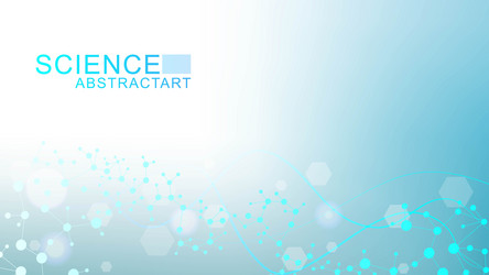 structure molecule and communication dna atom vector image