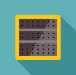 server rack unit hosting multiple servers in data vector image