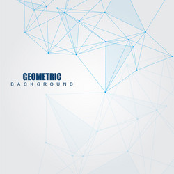 geometric abstract background with connected line vector image
