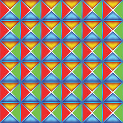 Geometric Pattern with Reflected Shapes vector image