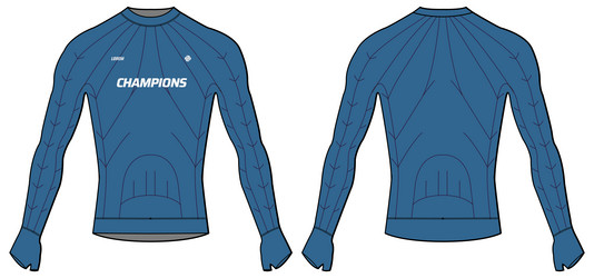 Long sleeve compression running base layer top t Vector Image