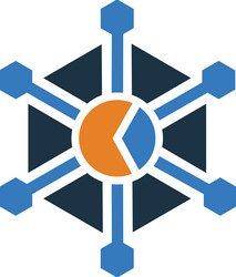analytics report big data icon simple editable vector image