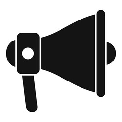 megaphone icon simple report audit vector