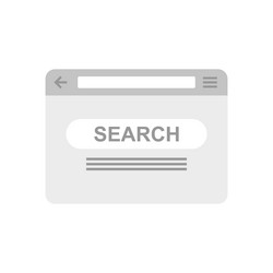 browser wireframe icon flat computer vector image