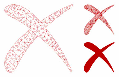 Reject mesh wire frame model and triangle vector