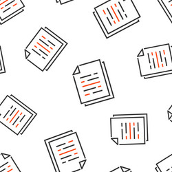 document paper icon seamless pattern background vector image