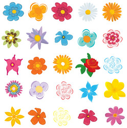 Colorful floral background Royalty Free Vector Image