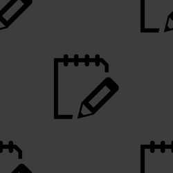 notepad paper documents web icon flat design vector image