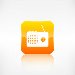 radio web icon application button vector