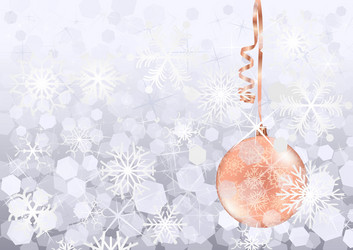 Light christmas background with silver evening Vector Image