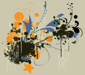 Colorful Drip Splatter Art Vector Image