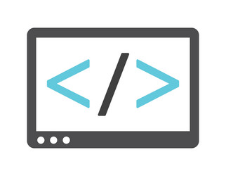 programming language vector image