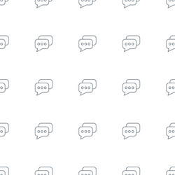 Message icon pattern seamless white background vector