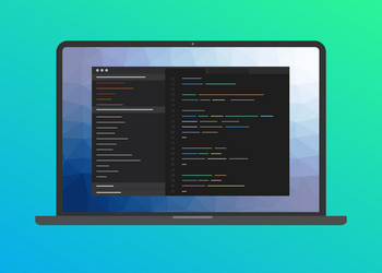 programming and coding software web development vector image